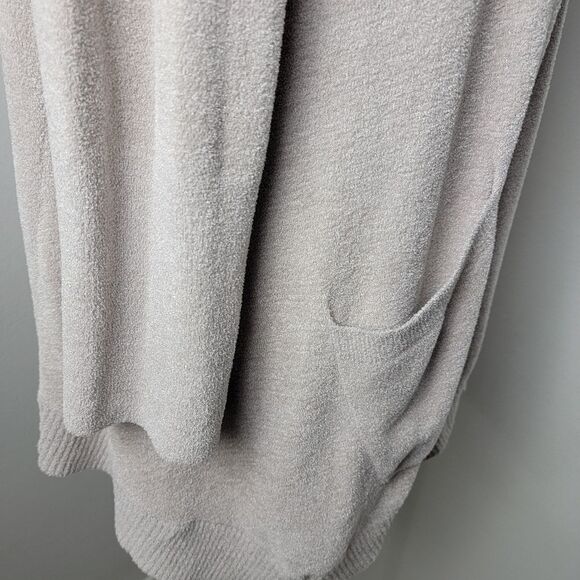Barefoot Dreams CozyChic Ultra Lite Open-Front Hooded Knit Cardigan Size XL - Picture 7 of 15